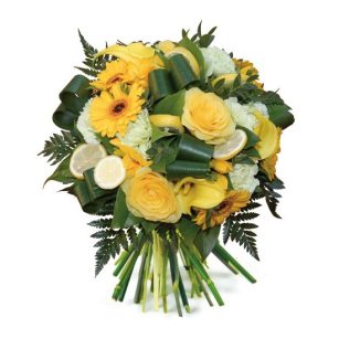 Fleurs pour enterrement - Bouquet de deuil Caresse