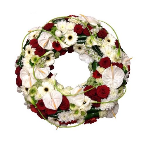 Fleurs pour enterrement - Couronne de deuil Cosmos