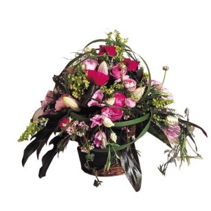 Fleurs pour enterrement - Composition florale de deuil Agate