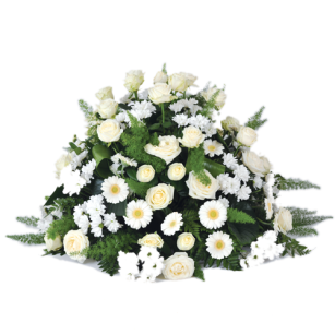 Fleurs pour enterrement - Composition florale de deuil Candeur