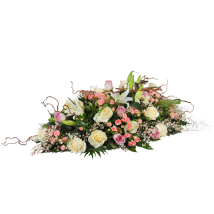 Fleurs pour enterrement - Composition florale de deuil Céleste