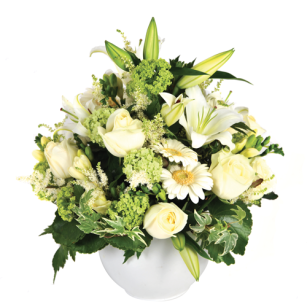 Fleurs pour enterrement - Composition florale de deuil Limpide