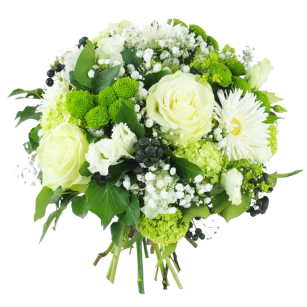 Fleurs pour enterrement - Bouquet de deuil Sérénité
