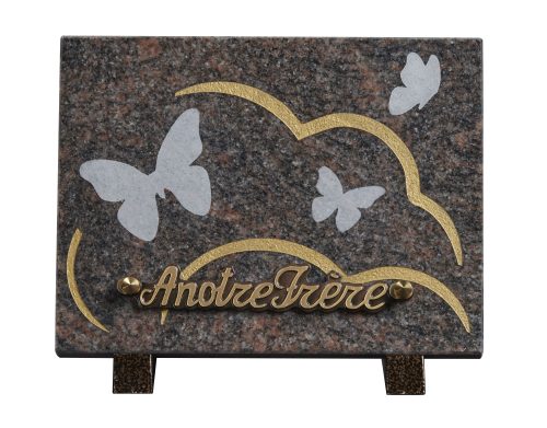 Plaques granit 15x20cm - Gravure Papillons