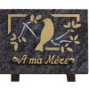 Plaques granit 15x20cm - Gravure Oiseau