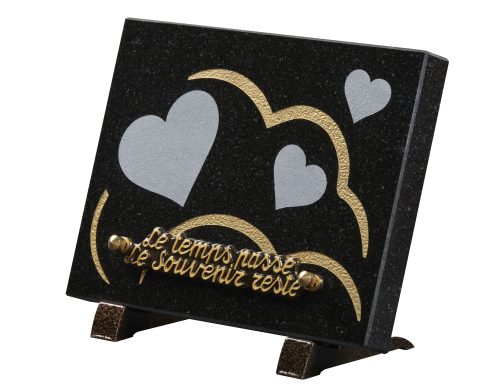 Plaques granit 15x20cm - Gravure Coeurs – Image 2