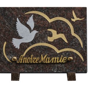 Plaques granit 15x20cm - Gravure Colombes
