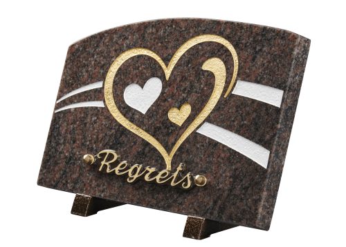 Plaques granit 18x25cm - Forme Cœur - Gravure Coeur – Image 2