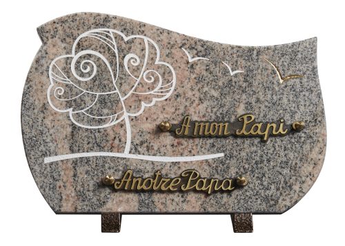 Plaques granit 20x30cm - Gravure Arbre