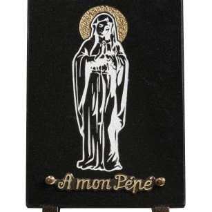 Plaques granit 20x30cm - Gravure Vierge