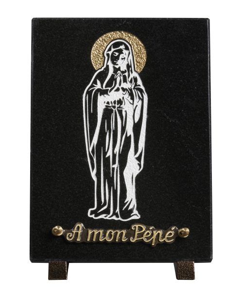 Plaques granit 20x30cm - Gravure Vierge