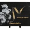 Plaques granit 25x35cm - Gravure Orchidées
