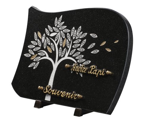 Plaques granit 25x35cm - Gravure Arbre – Image 2