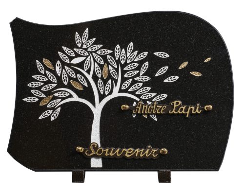 Plaques granit 25x35cm - Gravure Arbre