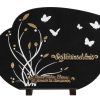 Plaques granit 25x35cm - Gravure Fleurs et Papillons