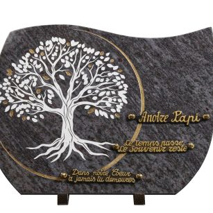 Plaques granit 30x40cm - Gravure Arbre