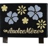 Plaques Granit 12x18cm - Gravure Fleurs