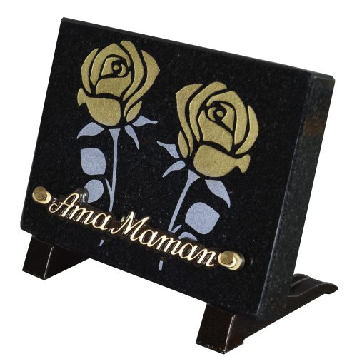 Plaques Granit 12x18cm - Gravure Roses – Image 2