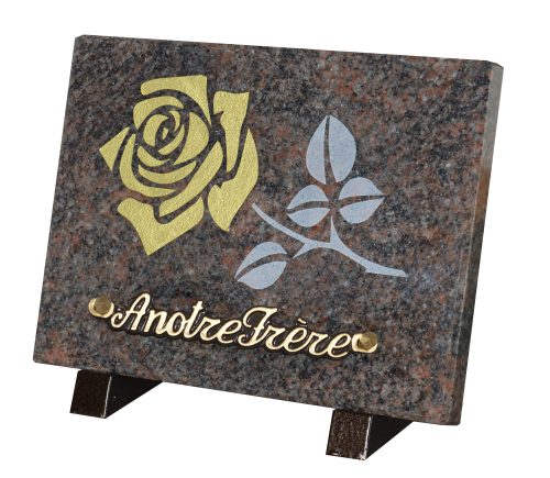 Plaques Granit 15x20cm - Gravure Roses – Image 2
