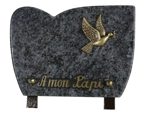 Plaques Granit 15x20cm - Bronze Colombe