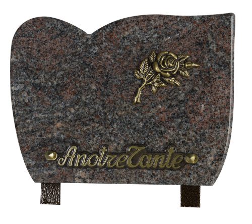Plaques Granit 15x20cm - Bronze Rose