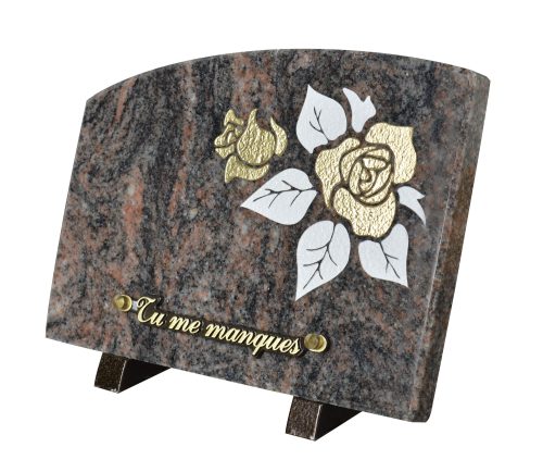 Plaques Granit 18x25cm - Gravure Rose – Image 2