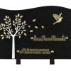 Plaques Granit 20x30cm - Gravure Arbre - Bronze Colombe