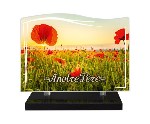 Plaques Altu 21x12cm - Visuel Coquelicot